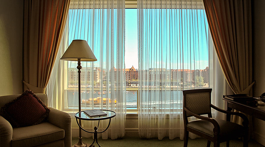 Hotel room view of Copenhagen